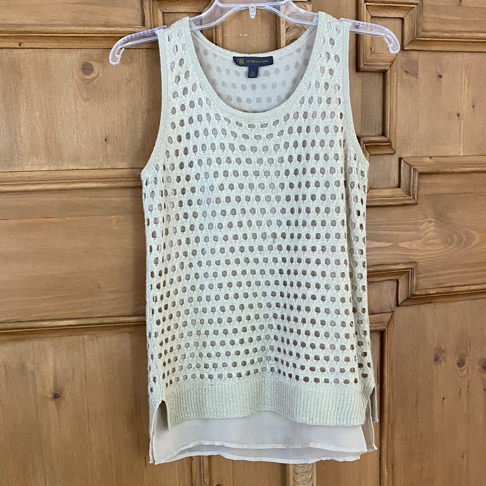 CBR Cream Sleeveless Tank Top